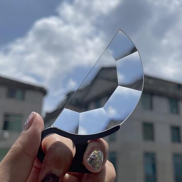 Портативний півколо-калейдоскоп Фільтр Спеціальні ефекти Фільтр обєктива камери Фільтр ефекту півкола Призма Оптична скляна призма Багаторазове заломлення Фотоаксесуари Фотореквізит (150 мм)