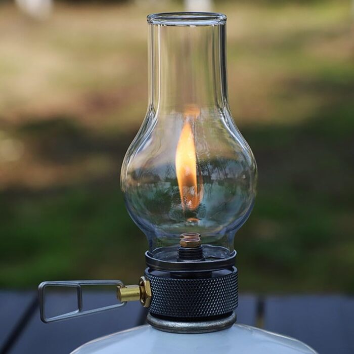 Газовий ліхтар з підсвічуванням, газовий ліхтар для кемпінгу, портативні ліхтарі для паливного намету на природі, для кемпінгу на свіжому повітрі, походів (комплект з 2 газових ліхтарів)