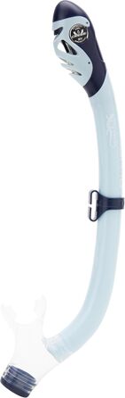 Набір для снорклінгу для дітей з короткими ластами, силіконовою маскою та сухим трубкою, темно-синій/крижано-блакитний, L-XL