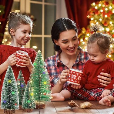 Штучні міні-різдвяні ялинки набір з 4 шт Dream Loom