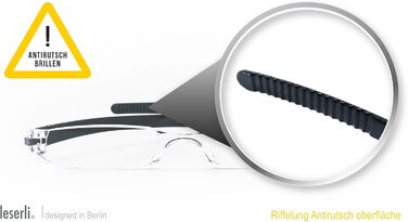 Набір з 4 шт. однотонних компактних легких окулярів для читання без оправи Посібник для читання з футляром з чотирьох кольорів окулярів для читання Leserli на вибір (2.5, жовтий) 2.5 жовтий