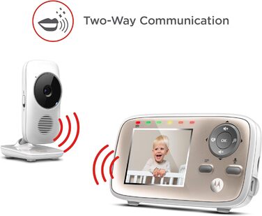 Відеоняня WLAN, камера спостереження за дитиною з кольоровим дисплеєм 2,8 дюйма, радіус дії 300 метрів, 667 Connect