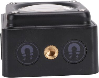 Ліхтар для кемпінгу Drfeify, 3500 лм, акумуляторний світлодіодний ліхтарик з магнітною основою, РК-індикатор заряду батареї, для походів у наметі, аварійне відключення живлення (ЧОРНИЙ) Чорний