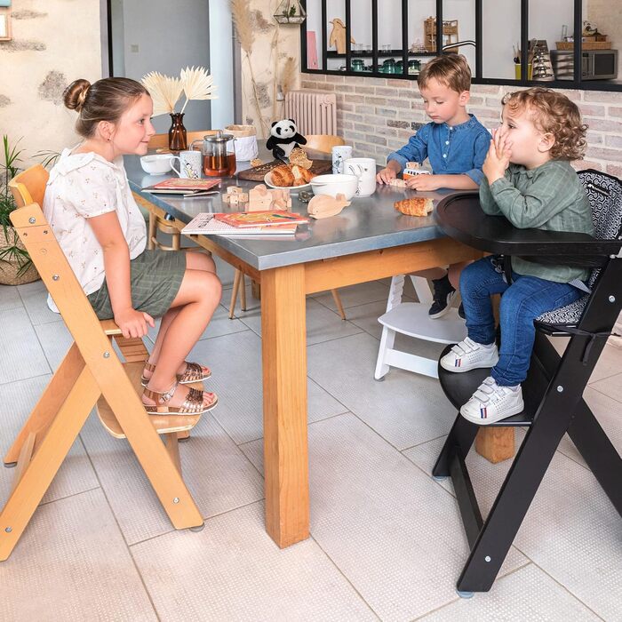 Подушка для сидіння, стільчик для зростаючих дітей, 6 місяців - 10 років, до 30 кг, дитячий стільчик, знімний піднос, регульоване