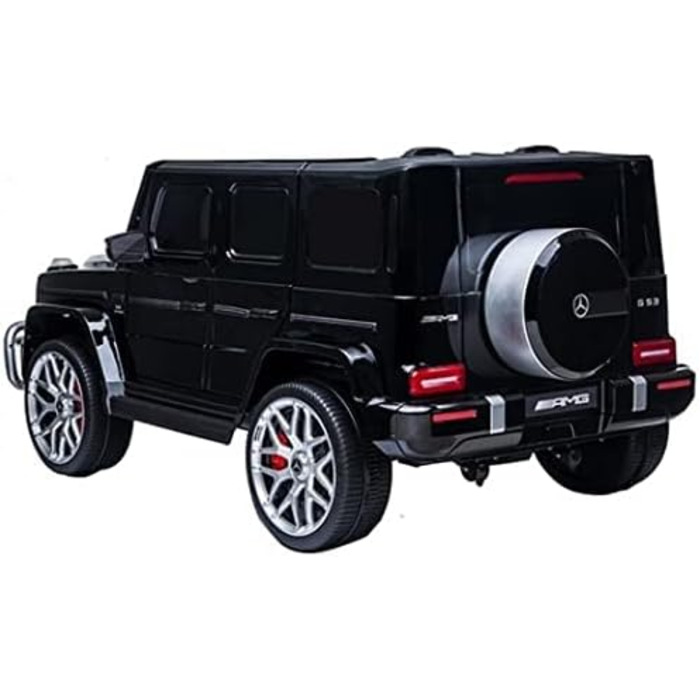 Дитячий електромобіль FINOOS Mercedes G63 AMG 2-місний, двомісний дитячий електромобіль з пультом дистанційного керування - шкірян