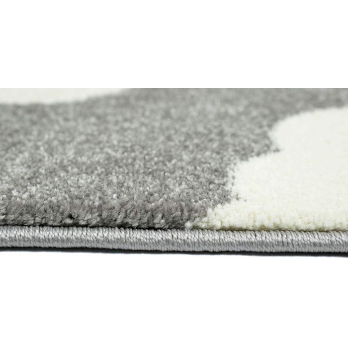 Килим для дитячої кімнати Літаки Біплан Повітряна куля сірий синій крем Розмір 200 х 290 см