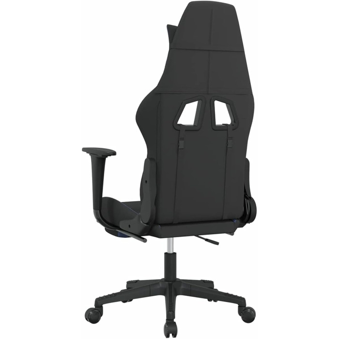 Ігрове крісло з підставкою для ніг, крісло для ПК, ігрове крісло, крісло для геймерів, крісла для домашнього офісу, крісла для ігор, комп&39ютерне крісло, крісло для PlayStation, чорно-синя тканина