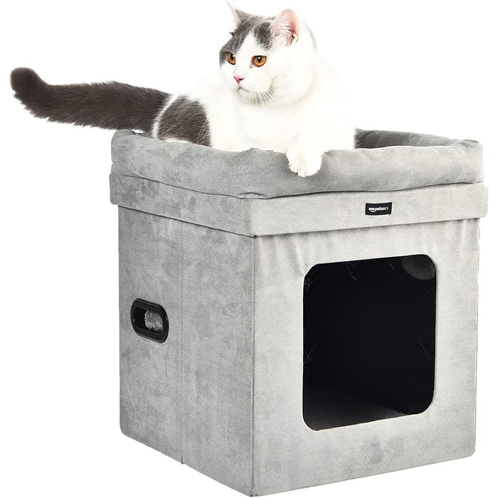 Складаний котячий будиночок Storeo Basics, 38 x 38 x 43 см, сірий