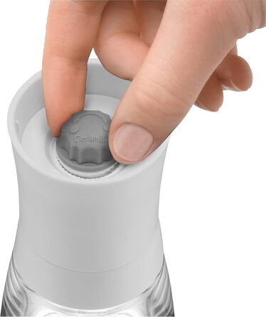 См, без наповнення, млин для спецій, керамічний подрібнювач, пластик, скло, білий Одинарний, 14