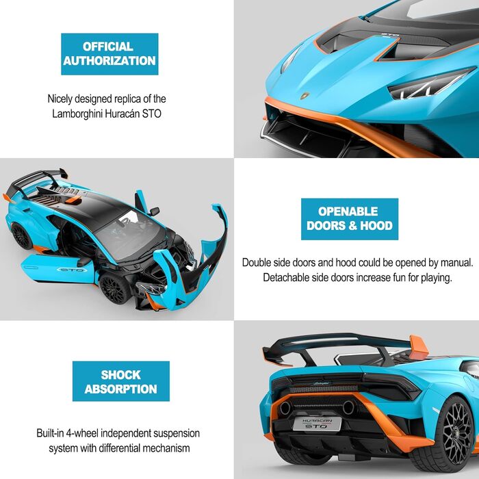 Масштаб 2.4 Ghz Lamborghini Huracan STO Радіокерована іграшка R/C Модель автомобіля, 1/14