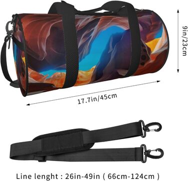 Спортивна сумка для подорожей Антилопа Каньйон, чорна, універсальний розмір