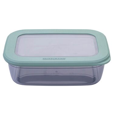 Контейнер для зберігання Fackelmann 1200 мл прозорий контейнер з кришкою, ідеальний для подорожей, безпечний для миття в посудомийній машині, контейнер для приготування їжі 1200 мл
