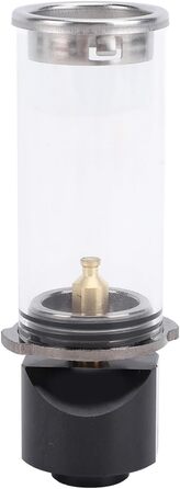 Газовий ліхтар для кемпінгу з алюмінієвого сплаву та латуні, вінтажний дизайн, легкий 105 мм - термостійке скло, міцна конструкція, ідеально підходить для походів та риболовлі