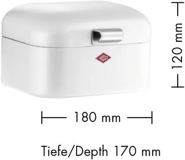 Хлібниця Wesco Mini Grandy 17 x 18 x 12 см (Д/Ш/В) чорна