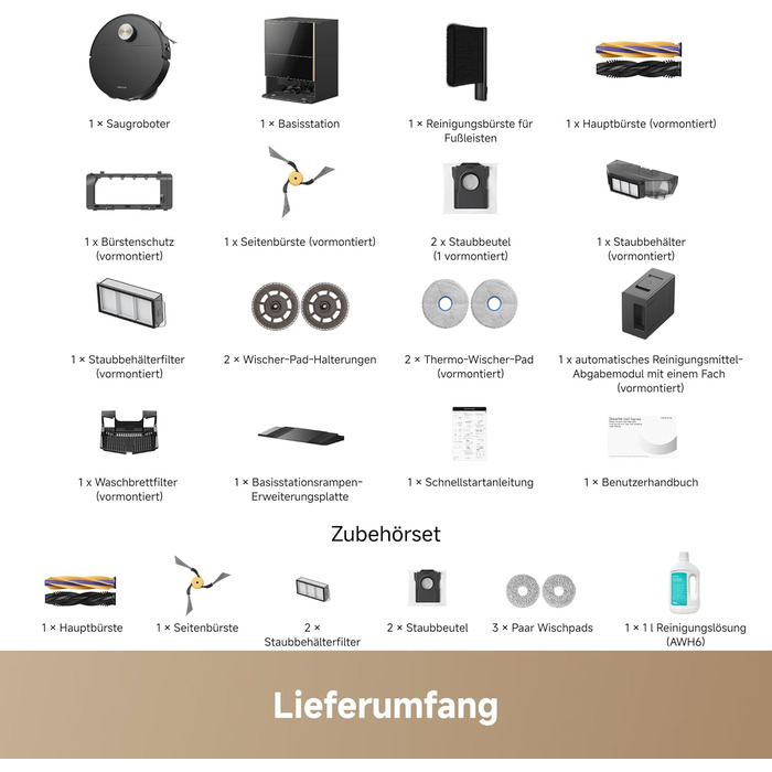 Робот-пилосос Dreame X60 Pro Ultra Complete з висувним рукавом UltraExtend, 42 000 Па