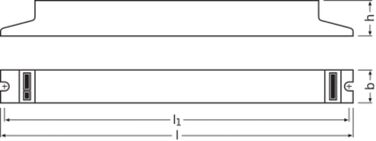 Електронний баласт для люмінесцентних ламп і компактних люмінесцентних ламп, 2 шт., 54-58 Watt Multiwatt EVG