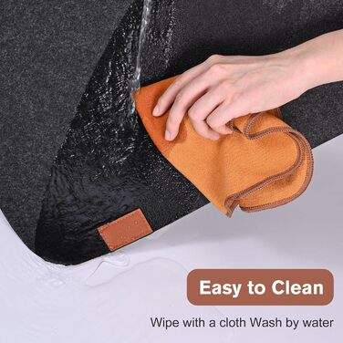 Серветка на підставку, набір з 18 серветок Миються 6 серветок, 6 скляних підставок, 6 мішечків для столових приборів - антрацит Кв