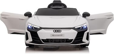 Дитячий автомобіль - Електромобіль Audi RS E-Tron - ліцензійний - акумулятор 12V7AH та 4 двигуни - 2,4Ghz MP3 шкіра Єва (Біла) Біл