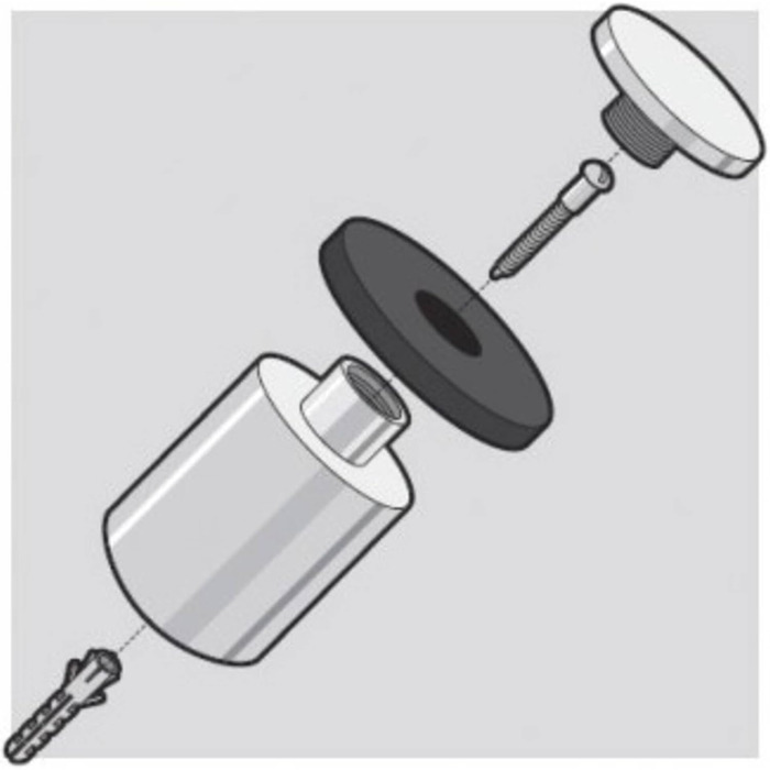 Дверна зупинка &quotARGOS&quot, матова нержавіюча сталь, 50617