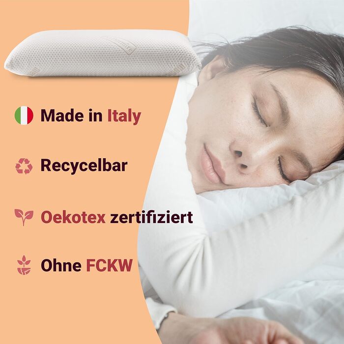 Подушка для шиї 72x42x12 см - Ортопедична подушка з піною з ефектом пам&39яті, що знімає тиск. Ергономічна подушка для сну на животі, спині та на боці. Подушка для проблем з шиєю 80 x 40 x 12 см