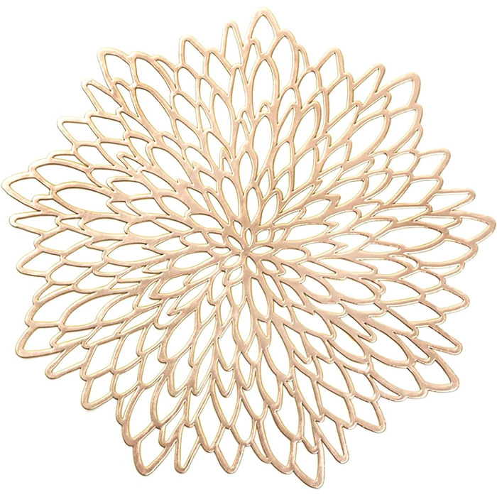 Набір з 6 круглих ПВХ-килимків, що миються Килимок миється Килимки круглі, термостійкі 38 см Килимок миється нековзний Килимок зол