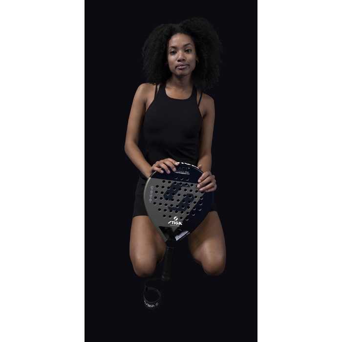 Ракетка для падел тенісу Stiga Racket ACT Black/Olive Green (2202-0919-01)