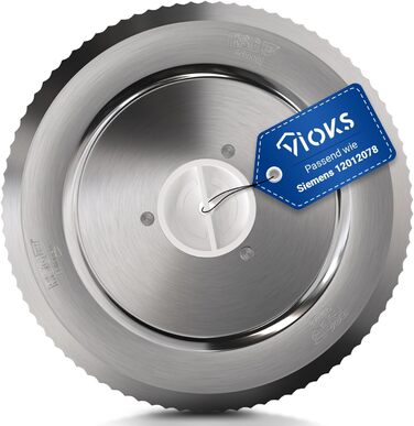 Ніж VIOKS Спеціальна заміна ножа для круглого ріжучого диска Siemens 12012147 & 12012078 Круглий диск із зубчастим краєм Запасна частина Аксесуари для нарізки їжі Хліборізка