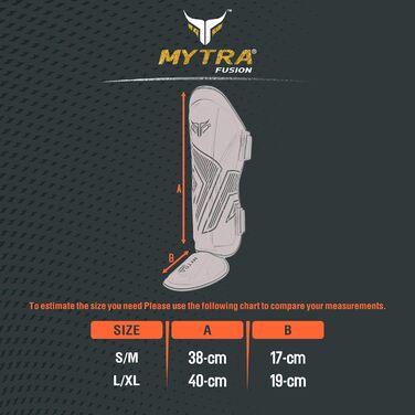 Накладки на гомілку Mytra Fusion для дорослих, захист гомілки, захист для боксу, ММА, муай-тай та тренувань з бойових мистецтв червоного кольору, розмір L-XL