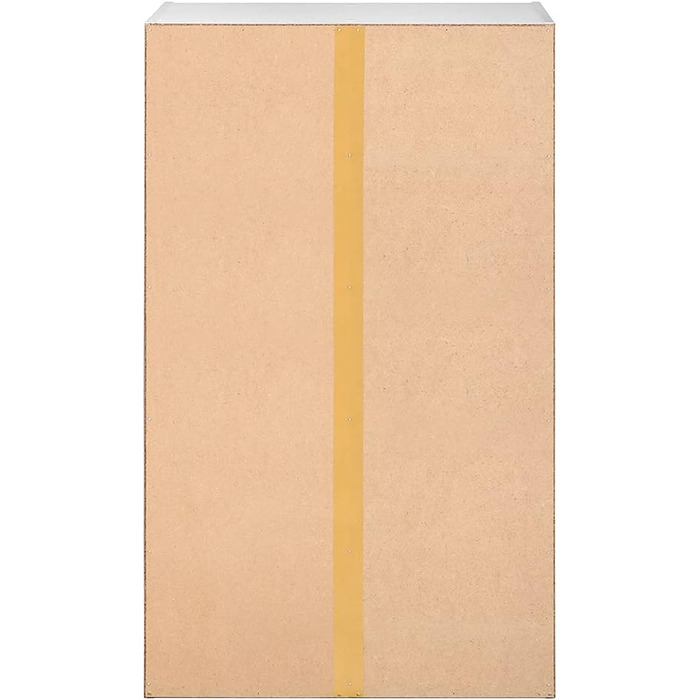 Книжкова полиця Storeo Basics з 5 полицями, біла, 50 x 24 x 80 см Офічна полиця, вітальня, спальня, кубічний білий колір, 5 полиць