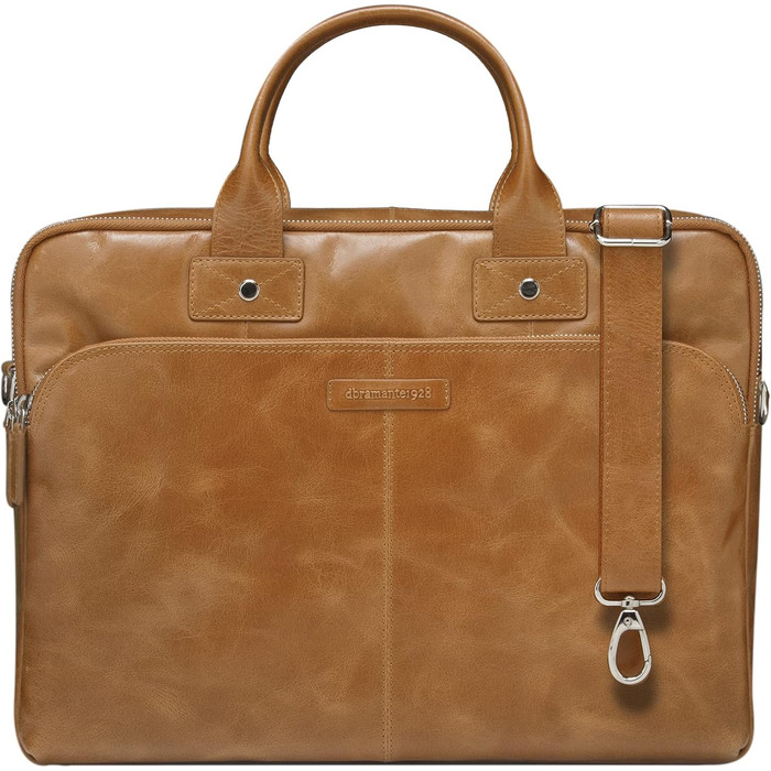 Сумка для ноутбука Kronborg 16 дюймів для чоловіків та жінок - Сумка з текстурованими шкіряними ручками та регульованим плечовим р