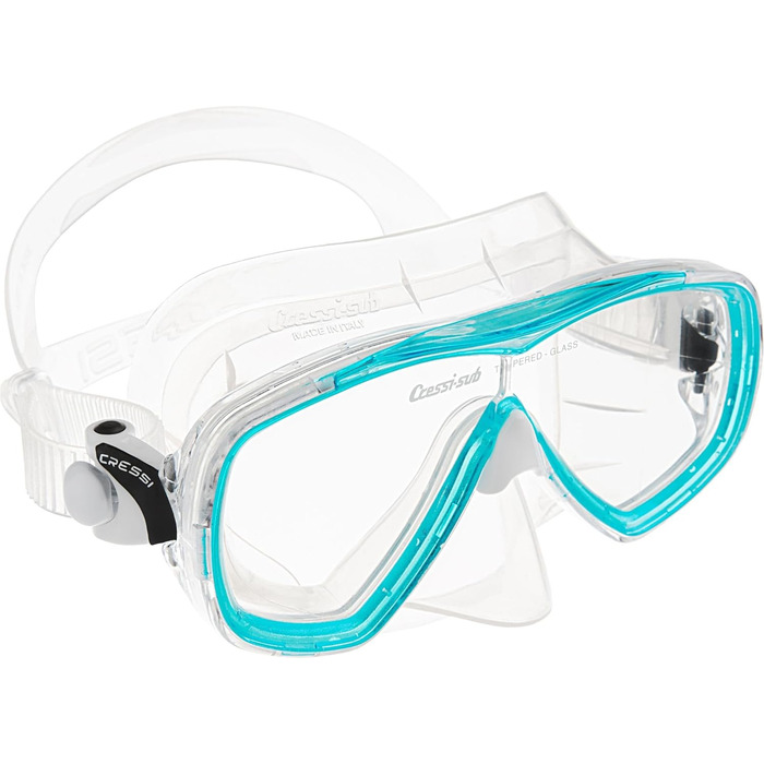 Маска для снорклинга Estrella або комплект для снорклинга Estrella маска трубка Seal Dry, один розмір, комбінований комплект, прозорий/аквамариновий