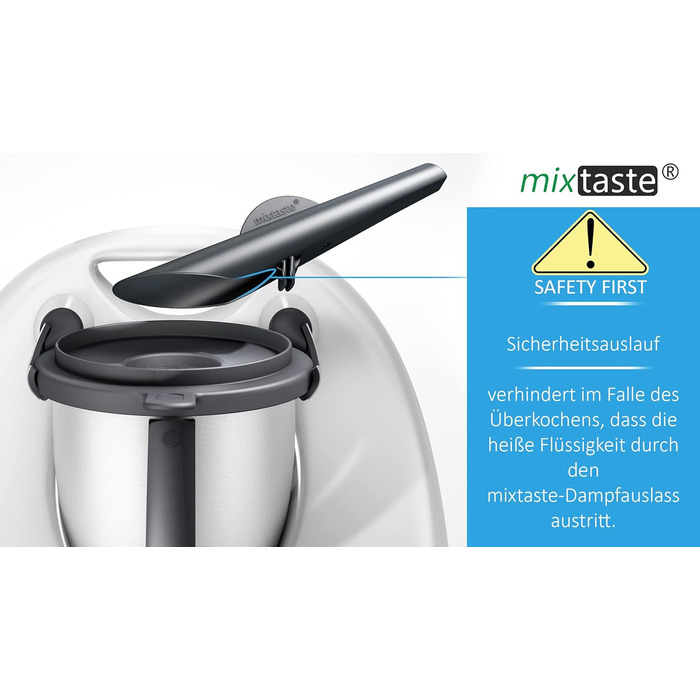 Паровий дивертор mixtaste сумісний з Thermomix TM5, TM6, TM Friend, із захищеним захистом від переливу, насадкою для відхилення пари, аксесуарами, каміном, захистом меблів, витяжкою