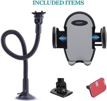 Тримач для мобільного телефону на лобове скло автомобіля, довга рука, тримач для iPhone Xs Max R X 8 Plus 7 Plus 6S, Samsung Galax