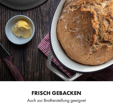 Велика каструля для барбекю з кришкою вогнетривка чавунна каструля емальована 33 см каструля об'ємом 5,5 л каструля підходить для