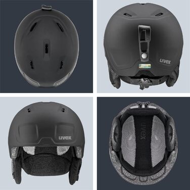 Унісекс-молодіжний лижний шолом uvex heyya pro, чорний, 51-55 см