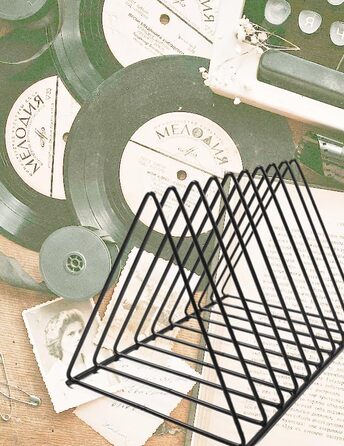 Секційна металева підставка для журналів, настільне сховище для платівок, тримач для вінілових платівок на 9 слотів, для офісу, документів, журналів, чорний колір, 2-