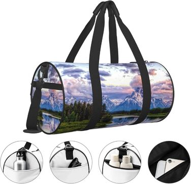 Дорожня сумка-циліндр з малюнком національного парку, спортивна сумка для чоловіків та жінок, сумка-мішок, спортивна дорожня сумка