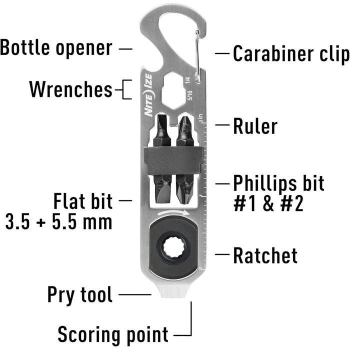 Храповик Nite Ize DoohicKey Ratchet Tool Храповик Nite Ize DoohicKey