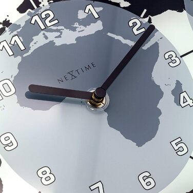Настінний годинник NeXtime 'MONDIAL з 3 циферблатами, скло, 50 x 18,6 см