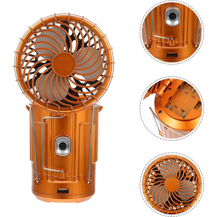 Сонячний світлодіодний багатофункціональний портативний ліхтар для кемпінгу PACKOVE з міцним корпусом, акумуляторний USB, для нічної риболовлі та використання на свіжому повітрі, випадковий колір