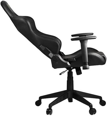 Ігрове крісло Razer Edition від Zen Gaming Chair, ігрове крісло з поперековою подушкою, подушкою для шиї, 3D-підлокітниками, чорно-зелене сучасне