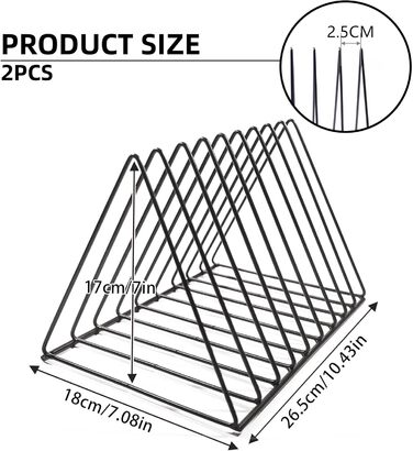 Секційна металева підставка для журналів, настільне сховище для платівок, тримач для вінілових платівок на 9 слотів, для офісу, документів, журналів, чорний колір, 2-