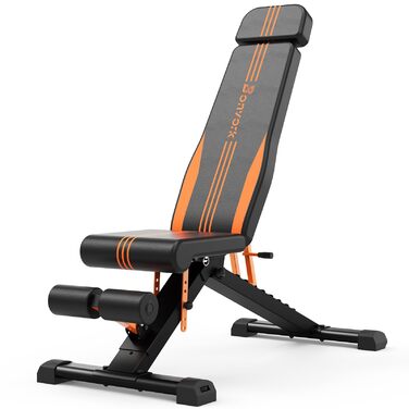 Складана лава для силових тренувань 400 кг, регульована тренувальна лава для тренування всього тіла, багатофункціональна похила лава для тренувань вдома або в спортзалі, 183 см, 400 кілограмів