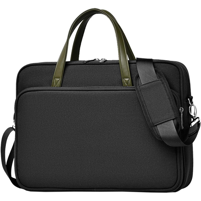Чохол для ноутбука з плечовим ременем для ноутбуків діагоналлю 40,6 см (16 дюймів), містка ділова сумка для подорожей та поїздок н