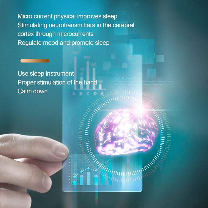 Пристрій для сну, тихе носіння для дорослих, полегшення тривоги, заряджається від USB, мікрострумовий засіб для безсоння, портативна підтримка для покращення глибокого сну (жовтий)