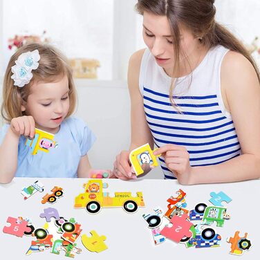 Дитячий пазл EKKONG, дерев&39яні іграшки для дітей, дерев&39яні пазли від 2 3 4 5 років, іграшки Монтессорі на Різдво, день народж