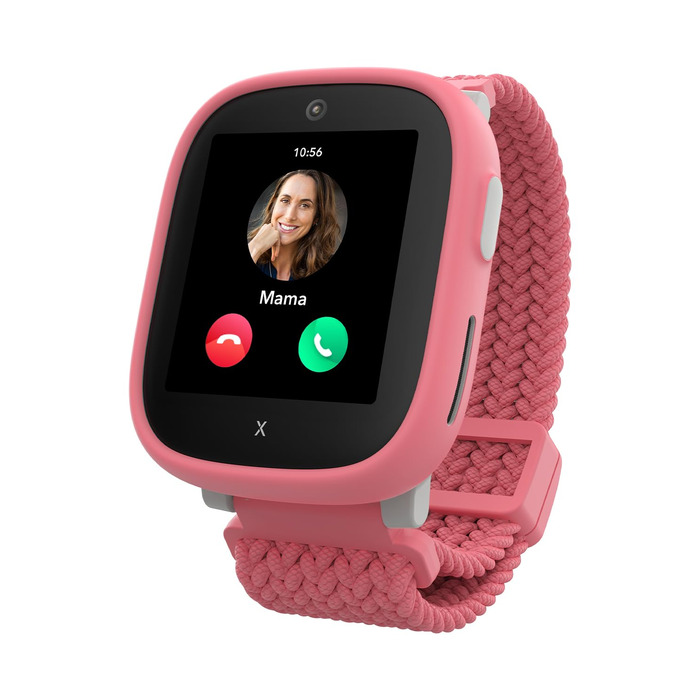 Водонепроникний дитячий телефон-годинник (із SIM-карткою) 4G, дзвінки, повідомлення, шкільний режим, функція SOS, GPS, камера, крокомір - з безкоштовним 3-місячним контрактом (РОЖЕВИЙ) РОЖЕВИЙ X6 - з безкоштовним 3-місячним контрактом, 6 Play -