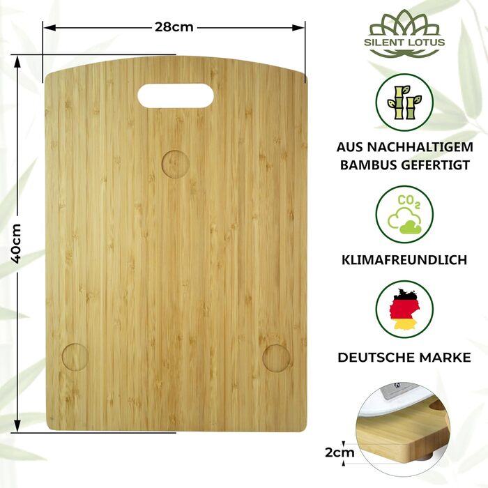 Бамбукова ковзна дошка Silent Lotus Premium для Thermomix екологічна елегантність для вашої кухні