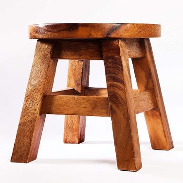 Дитячий стілець FairEntry, табурет, дитячий стілець з масиву дерева з тваринним мотивом дромедара, верблюда, висота сидіння 25 см