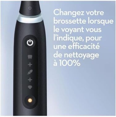 Електрична зубна щітка Oral-B iO 5N, чорна, Bluetooth, 1 щітка, 1 дорожній футляр